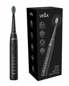 Ультразвуковая зубная щетка Vega VT-600 black гарантия 1 год
