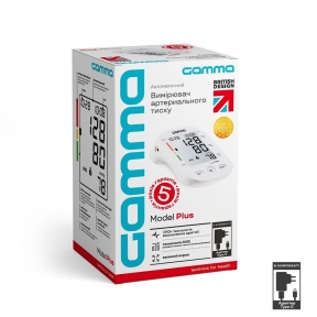 Тонометр Gamma Plus 4Gen Type-C з адаптером автоматичний на плече гарантія 5 років