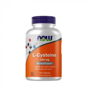 NOW L-Cysteine \ L-ЦИСТЕИН 500мг в таблетках №100
