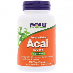NOW ACAI / АСАИ 500мг в капсулах №100
