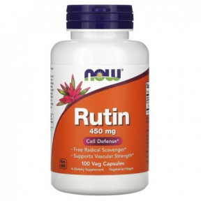 NOW RUTIN / РУТИН 450мг клеточная защита в капсулах №100