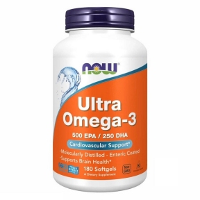 NOW ULTRA ОМЕГА-3 Fish Oil в мягких капсулах №180