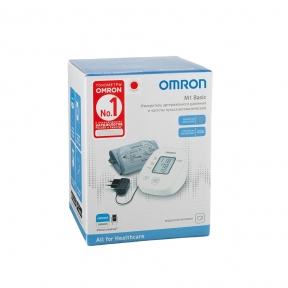Тонометр Omron M1 Basic (HEM-7121J-ARU) автоматичний на плече з адаптером 5 років