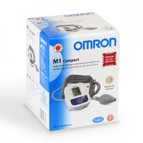 Тонометр Omron M1 Compact (HEM-4022-E) полуавтоматический на плечо гарантия 5 лет