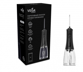 Портативный ирригатор Vega VT-1500 Black гарантия 1 год