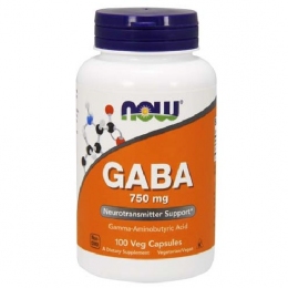 Now Gaba / Габа 750 мг в капсулах №100