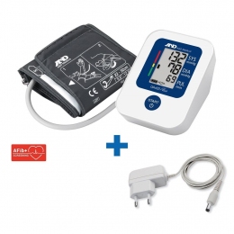 Тонометр AND UA-651 Plus Afib+ с адаптером автоматический на плечо гарантия 10 лет