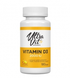 UltraVit Vitamin D3 / Витамин Д3 2000мг в мягких капсулах №180