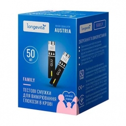 Тест-полоски Longevita Family (Лонгевита фемели) 50 шт