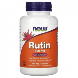 NOW RUTIN / РУТИН 450мг клеточная защита в капсулах №100