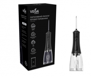 Портативный ирригатор Vega VT-1500 Black гарантия 1 год